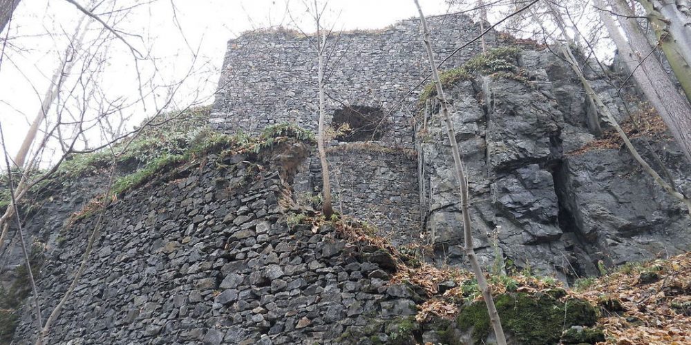 Zřícenina hradu Skála 12km